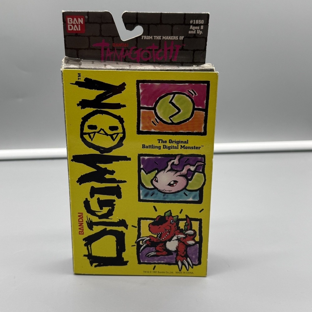 Rare 1997 Bandai Tamagotchi Original Digimon New Open Box Unused Vintage Red